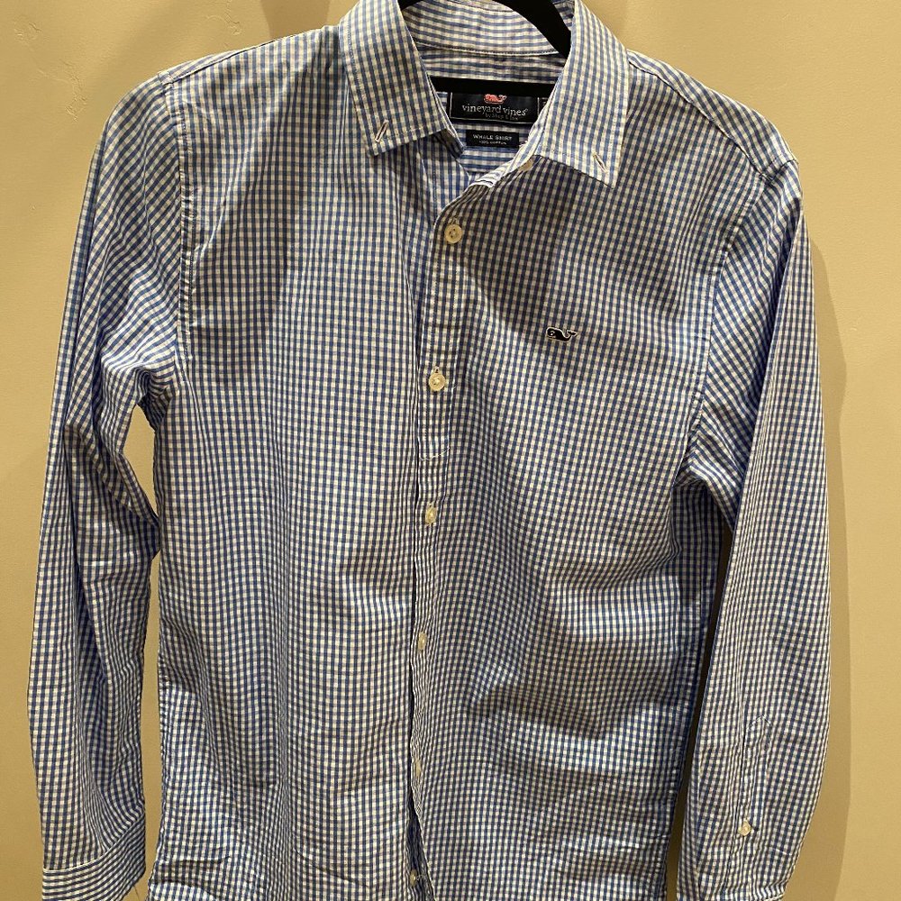 Vineyard Vines Big Boys Gingham Collared Shirt